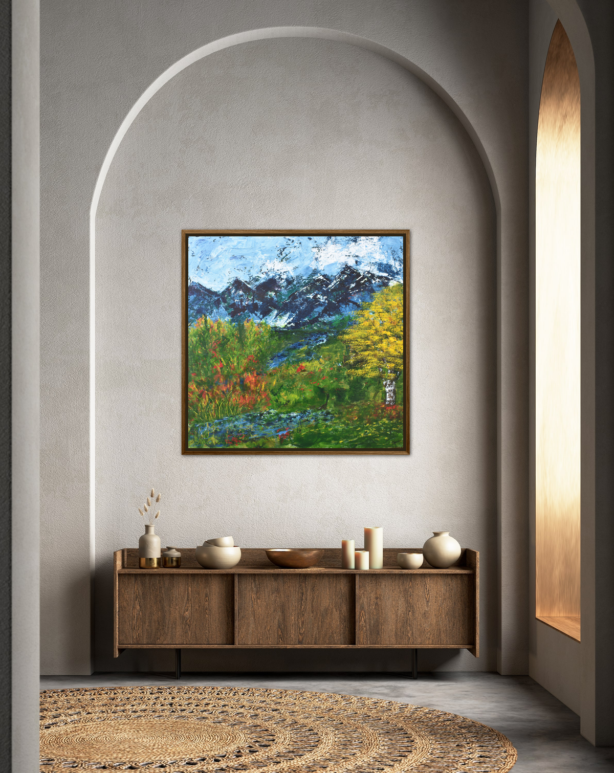 Canvas Print of an original painting &quot;Quiet Fall Day&quot; by Tracy Hansen