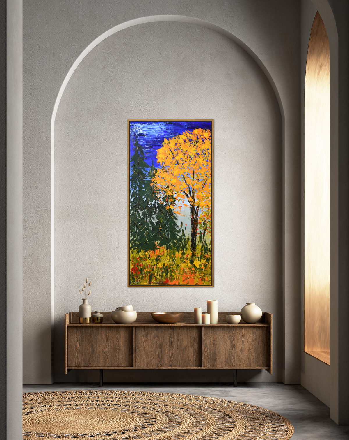 Canvas Print of an original painting &quot;Autumn Day&quot; by Tracy Hansen