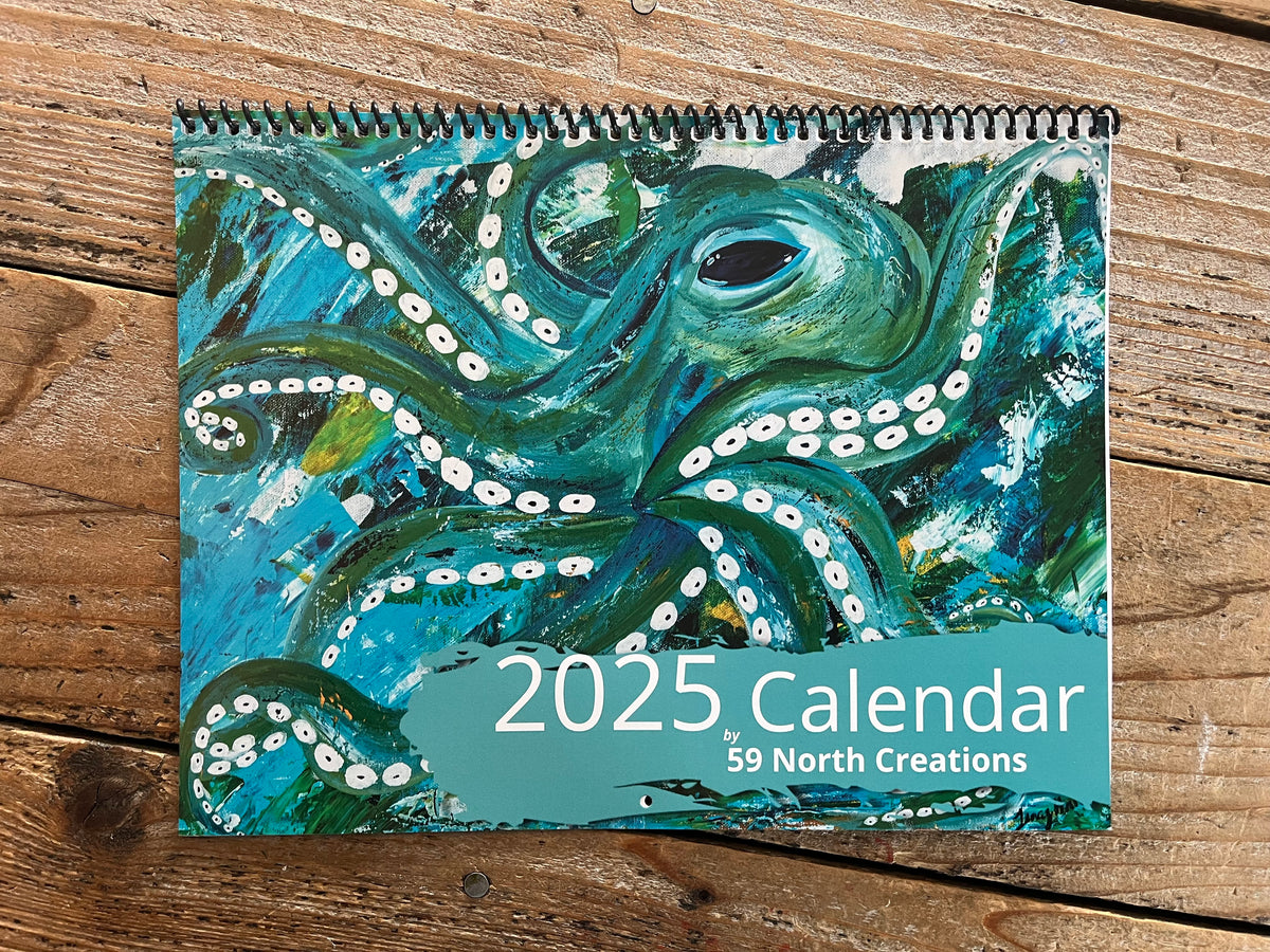 2025 59 North Creations 12 Month Calendar