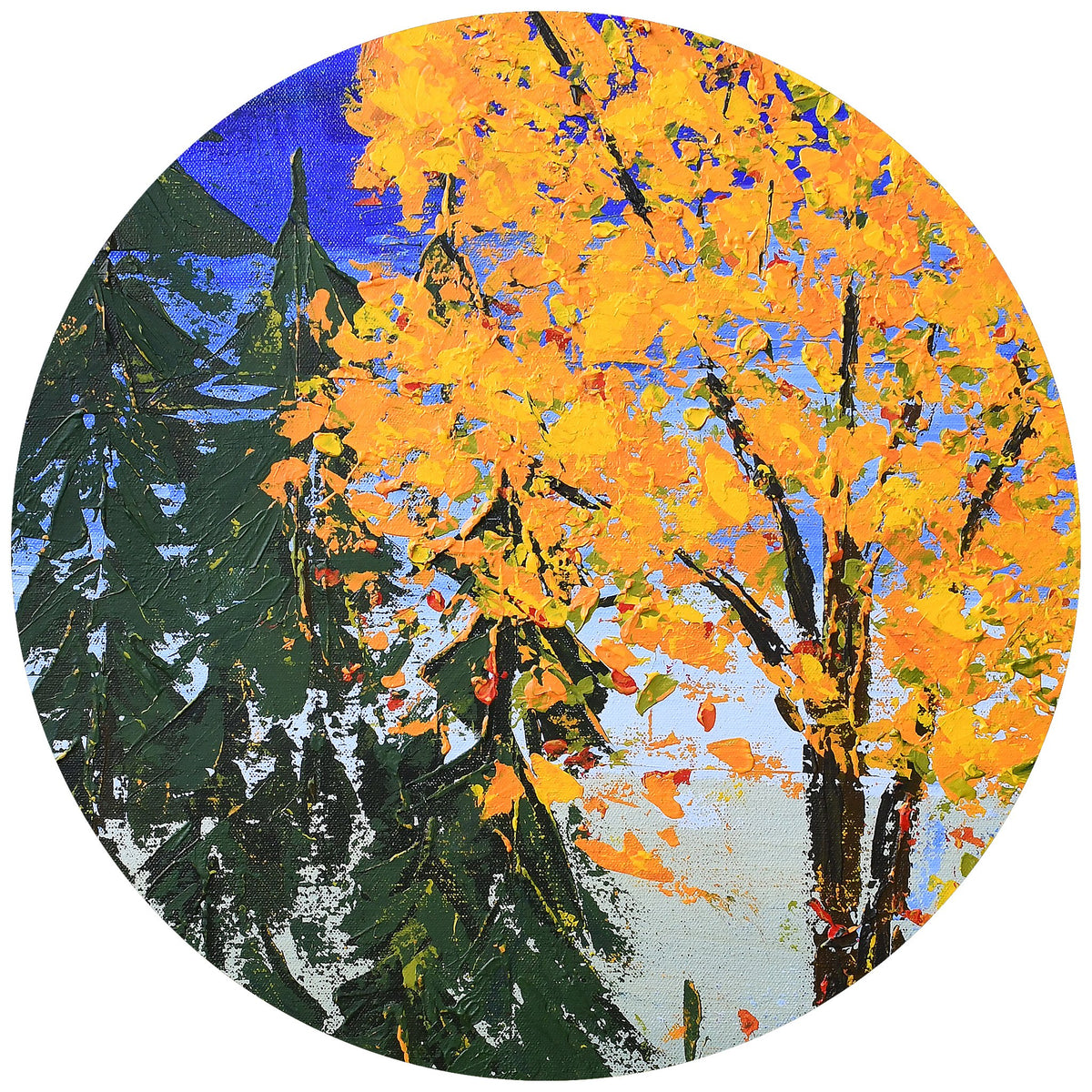 Print of an original painting &quot;An Autumn Day&quot; by Tracy Hansen