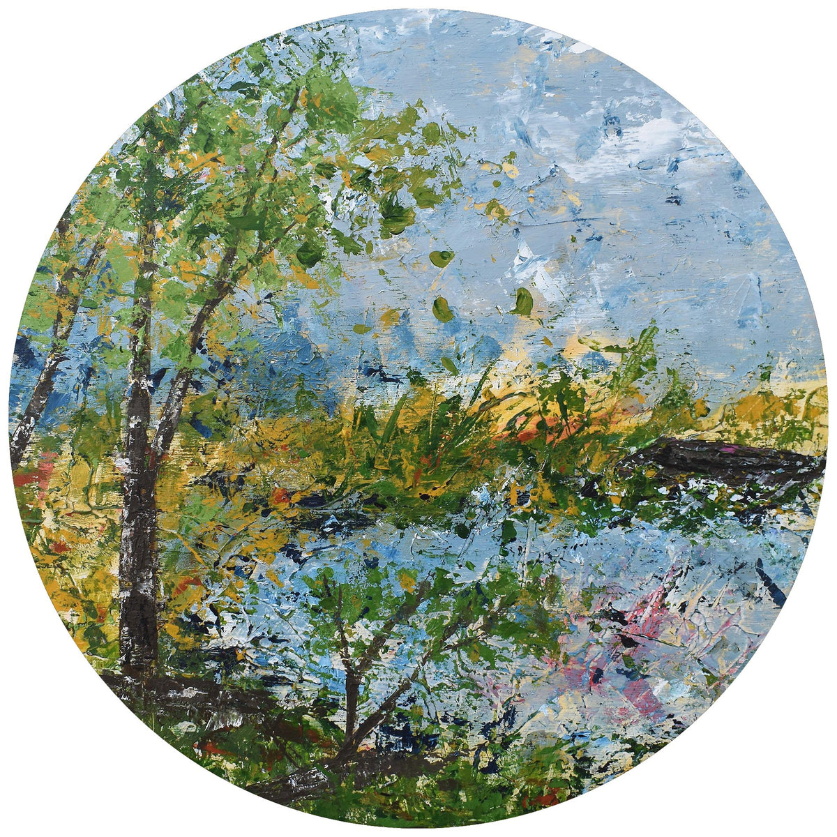 Print of an original painting &quot;At the Lake&quot; by Tracy Hansen