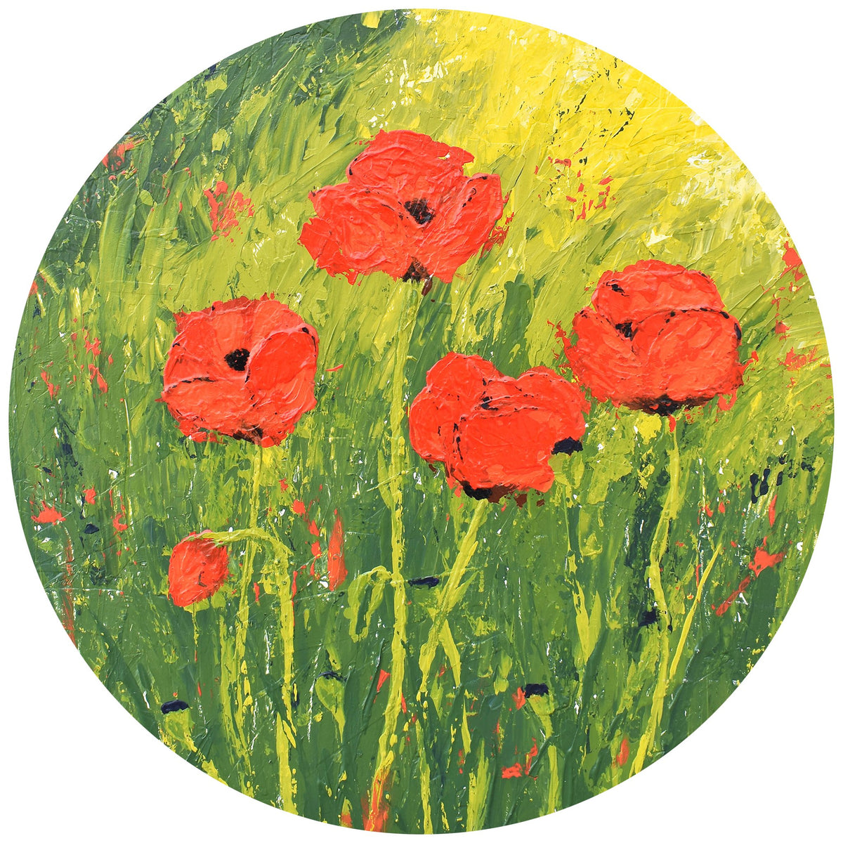 Print of an original painting &quot;Poppies&quot; by Tracy Hansen