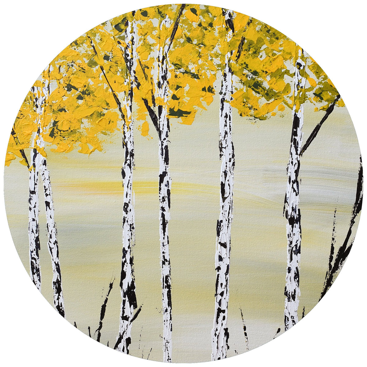 Print of an original painting &quot;Yellow Birch&quot; by Tracy Hansen
